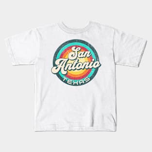 Retro San Antonio Texas Kids T-Shirt